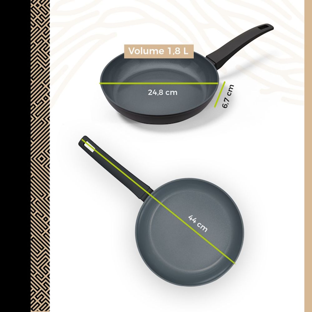 BE Living Tava Delight Black 24 cm slika 9