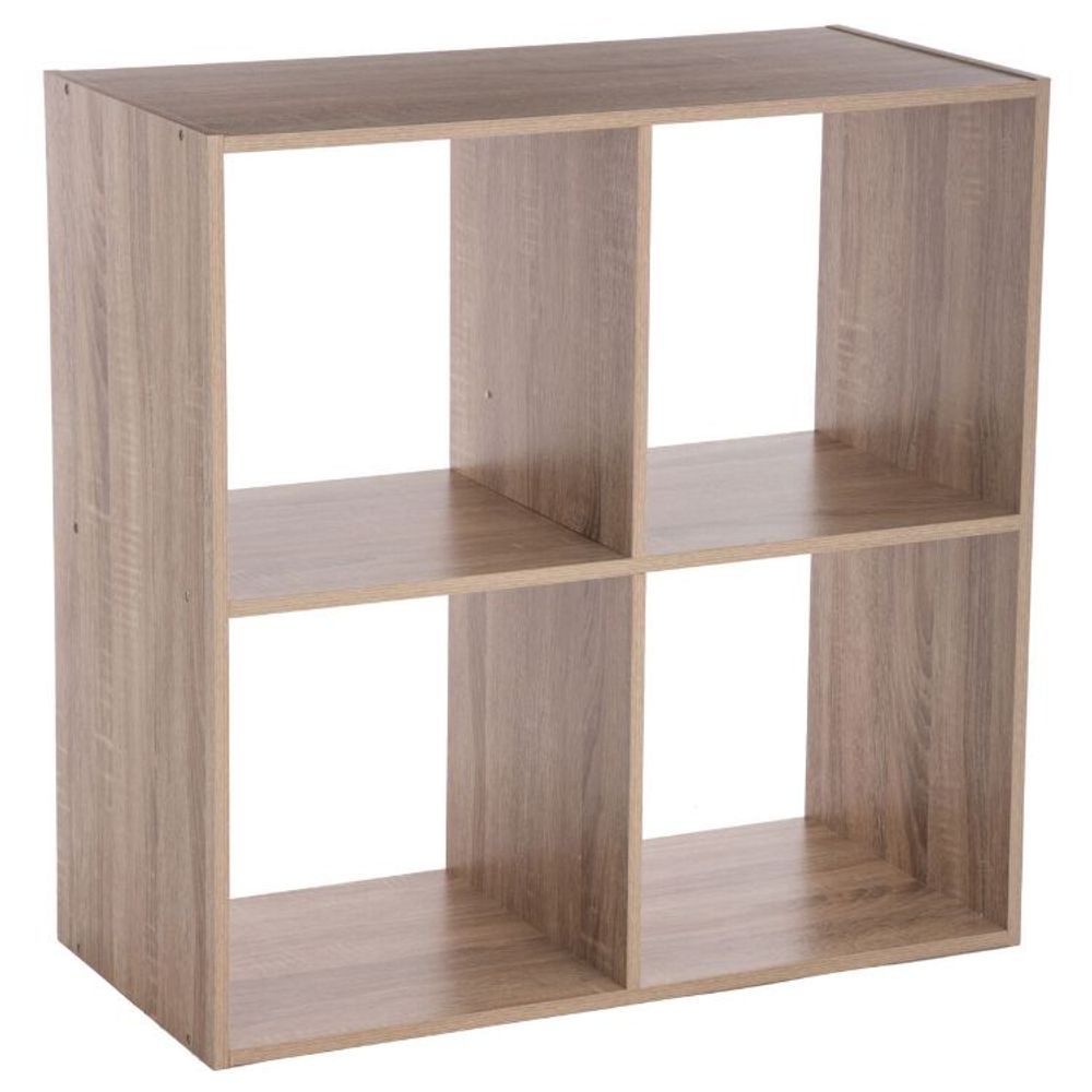 Five polica 4 otvora 67.5x32x67.5cm furnir natur slika 1