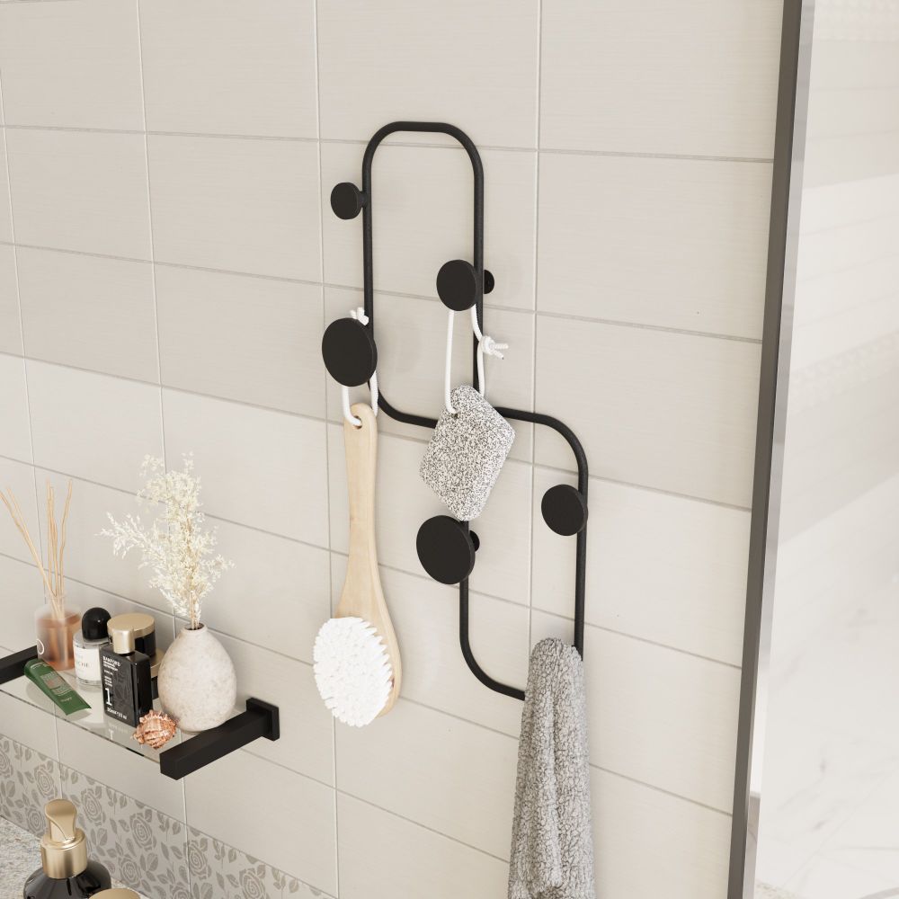 Metal wall hook Ladybug, colour: black slika 3