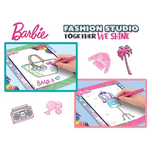 LISCIANI BARBIE kreativna bojanka u mapi Together we shine - Fashion Studio 12808 slika 3