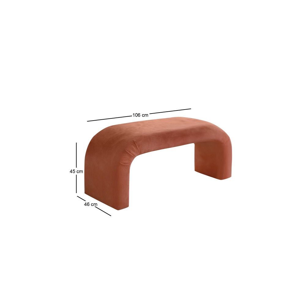 Nu Bench - Coral Coral Pouffe slika 8