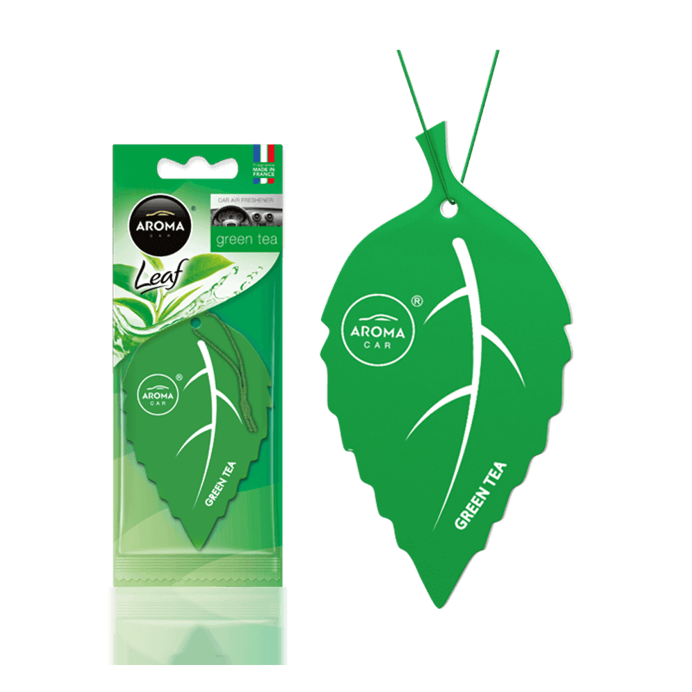 Aroma Car Miris za auto Leaf, Green Tea - Osvježivač zraka u obliku lista slika 1