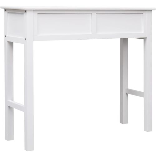 Konzolni stol bijeli 90 x 30 x 77 cm drveni slika 39