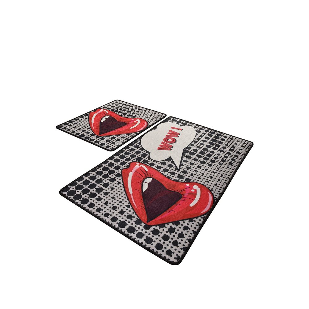 Set Kupaonskih Tepiha Kiss Multicolor (2 Komada) slika 2