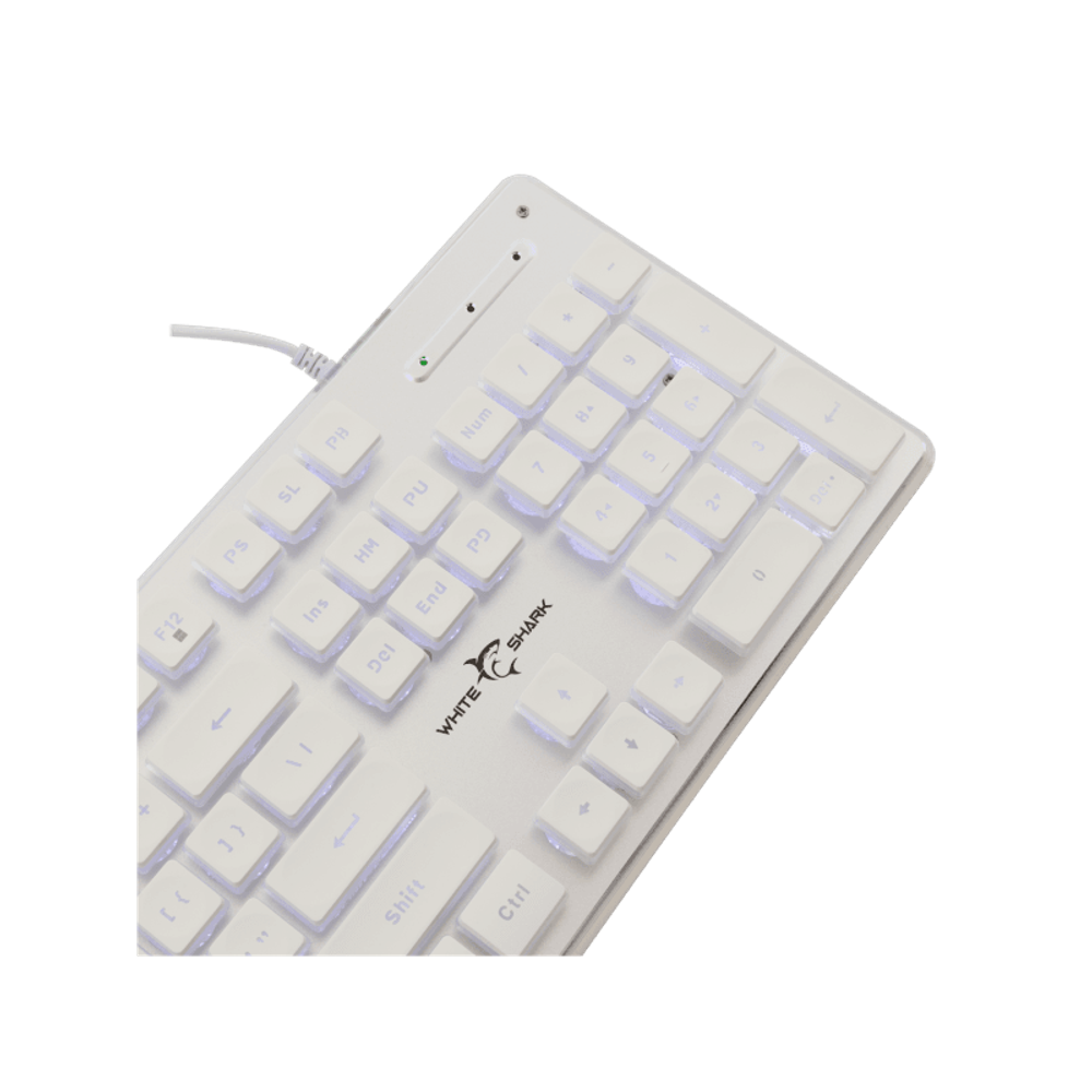 WHITE SHARK Tastatura GK-003241 TACHI / US, bijela slika 3