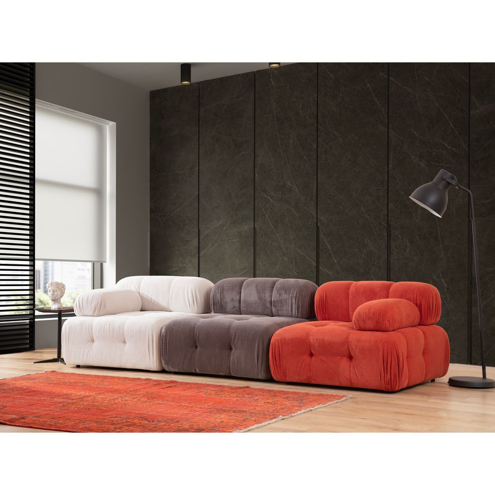 Doblo 3 Sjedala (L1-O1-1R) - Višenamjenski Sofa u Crvenoj, Bijeloj i Sivoj Boji slika 1