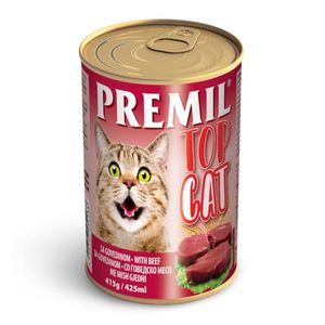 Premil Top cat hrana za mačke konzerva Govedina 415g