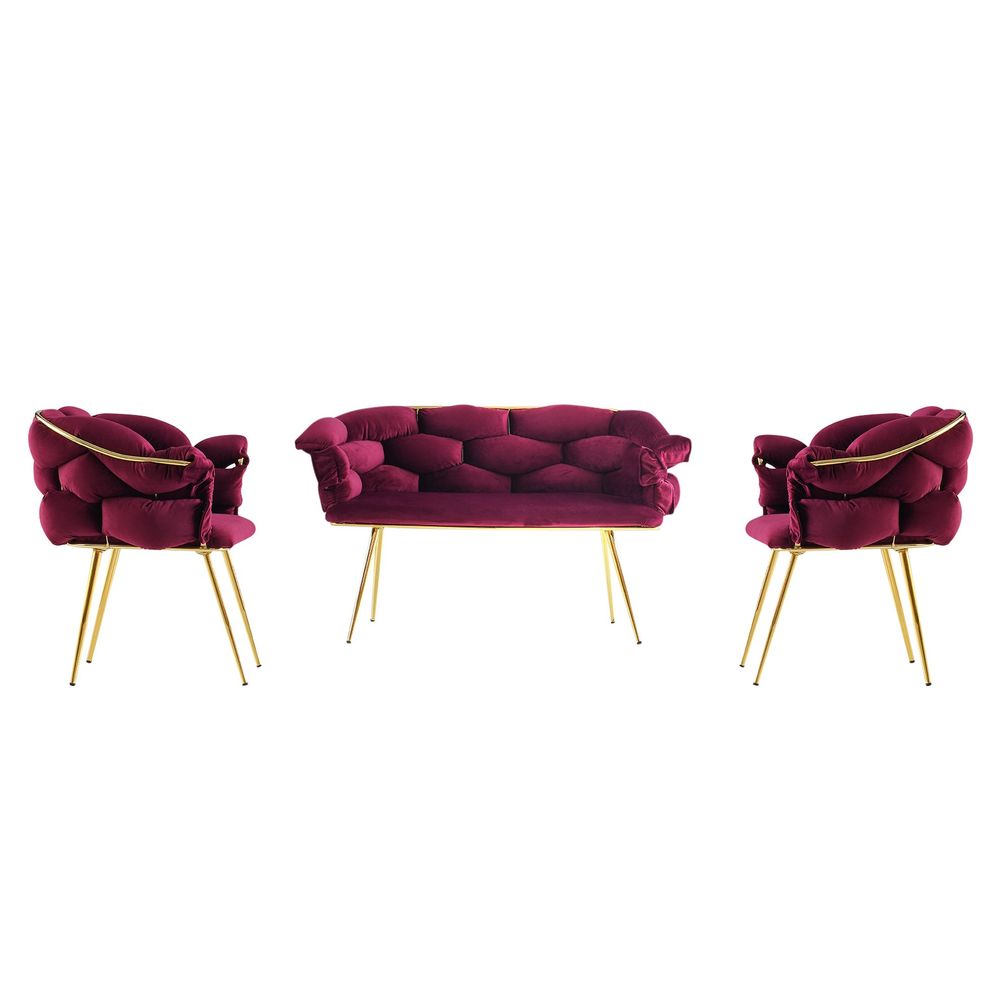 Balon - 2105 PlumGold Sofa Set slika 2