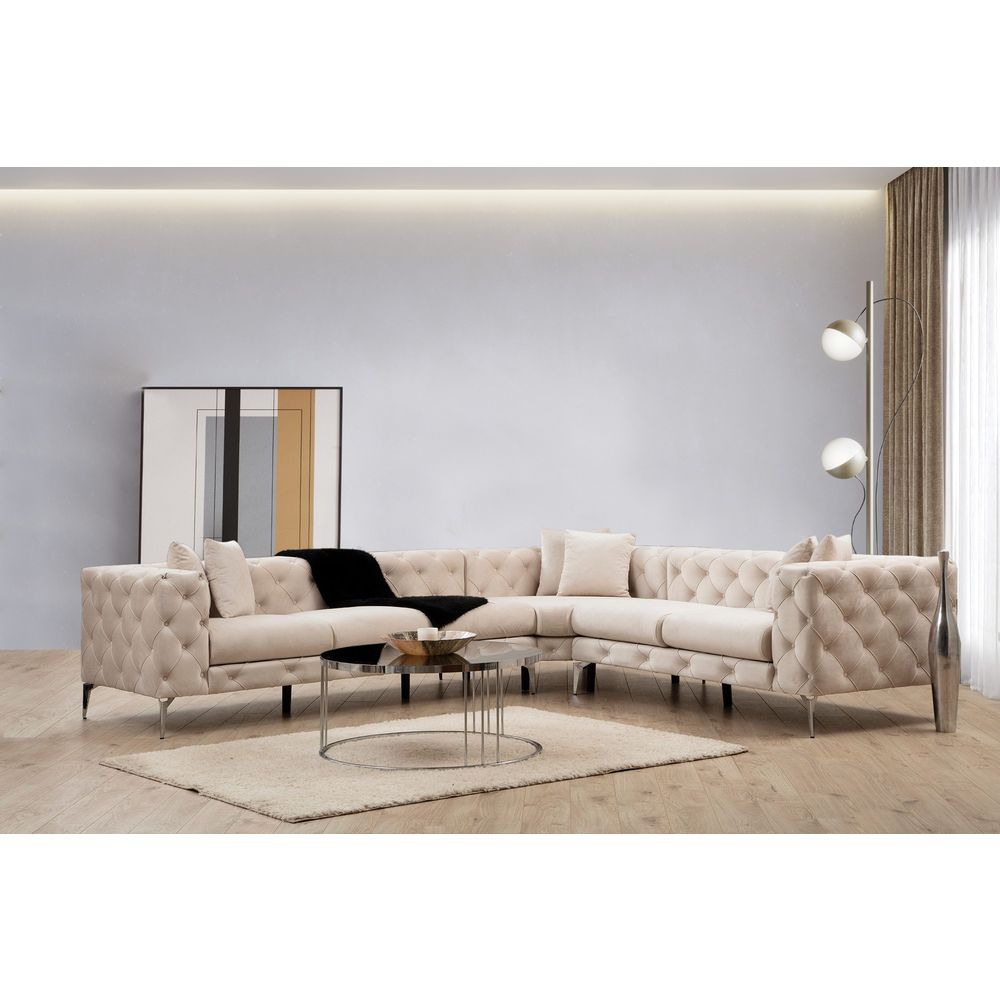 Como Right - Ecru Ugaona Sofa slika 1