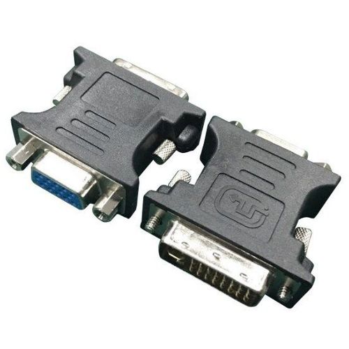 A-DVI-VGA-BK Gembird Adapter DVI-I 24+5-pin male to VGA 15-pin HD (3 rows) female, black DVI-I slika 1