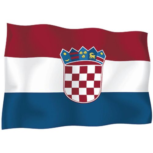 Zastava Republike Hrvatske 200x100 cm, s resicama, svečana, svila slika 1