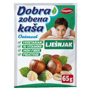 Dobra zobena kaša 65g lješnjak KRATAK ROK