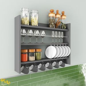 Kolin - Anthracite Anthracite Kitchen Shelf