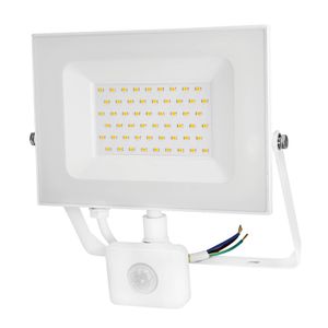 LED reflektor 50 W s detektorom pokreta, 4000 K (neutralno bijela boja svjetla), 4250 lm, IP44, 30 000 h, bijeli