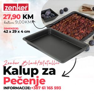 Zenker Kalup za pečenje 42x29x4 cm Black