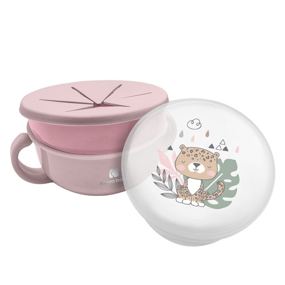 Kikka Boo Zdjela 2U1 Savanna 380ml, Pink slika 2