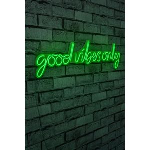 Wallity Ukrasna plastična LED rasvjeta, Good Vibes Only - Green