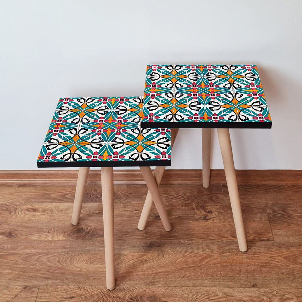Nesting stolovi 2Shp48 - (2 komada) - boje: višebojni slika 1