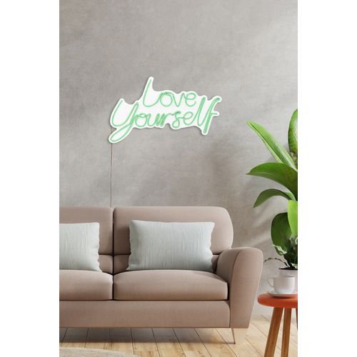 Wallity Zidna LED dekoracija, Love Yourself - Green slika 5