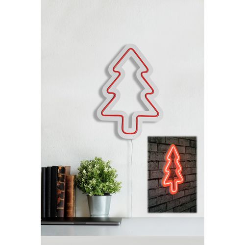 Wallity Ukrasna plastična LED rasvjeta, Christmas Pine - Red slika 13