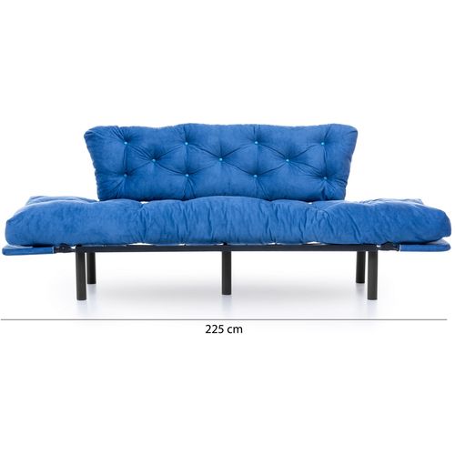 Nitta Triple - Blue Blue 3-Seat Sofa-Bed slika 13