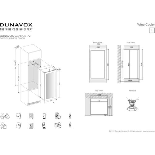 DAVG-72.185DB.TO DUNAVOX vinska vitrina slika 7