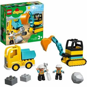 Playset Lego Construction 10931 Truck and Backhoe