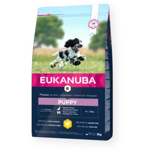 Eukanuba Dog Puppy Medium Breed Chicken 18 kg slika 1