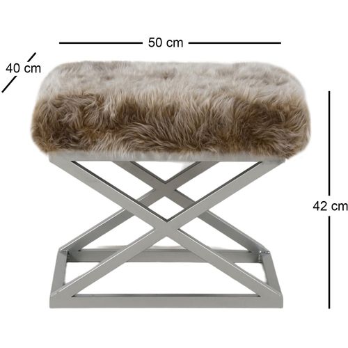 Capraz Plush - Silver, Brown Silver
Brown Pouffe slika 3