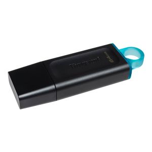 USB stick Kingston 64GB USB3.2 Gen1 DT Bk+Teal DTX/64GB