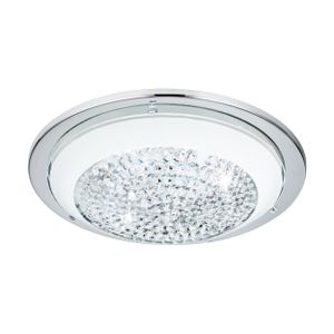 Eglo Acolla Plafonjera sa LED Osvjetljenjem, 11W, 950lm, Promjer 290mm, Krom/Staklo/Kristali