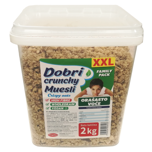 Dobri crunchy muesli XXL sa lješnjacima 2kg slika 1