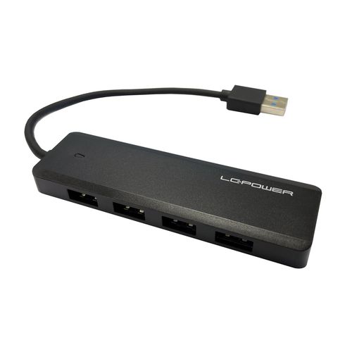 USB LC Power LC-HUB-U3-4-V2 HUB 4port USB3.0 Black slika 1