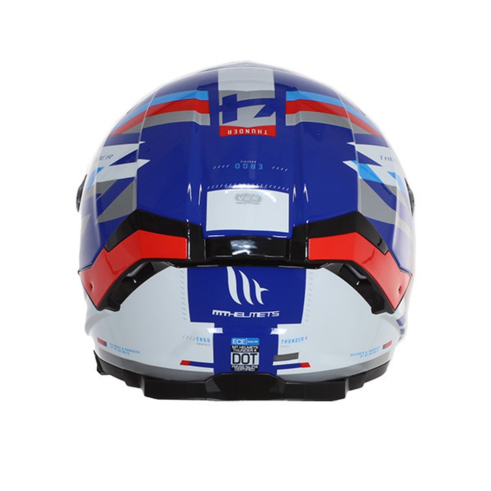 MT Helmets vizir za moto kacigu Thunder 4 SV Ergo C7 gloss pearl blue slika 3