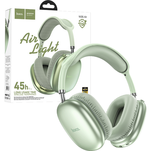 hoco. Bežične stereo slušalice, Bluetooth, do 45h rada, mikrofon - W35 Air Triumph Green slika 1