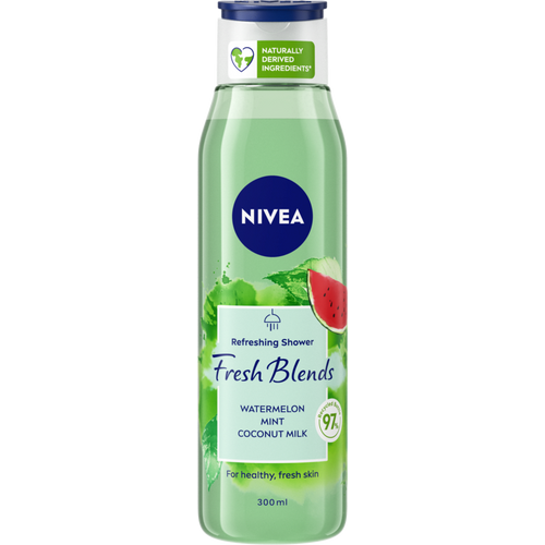 NIVEA Fresh Blends watermelon mint coconut milk gel za tuširanje 300ml slika 1