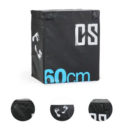 Capital Sports Rooksy Soft Jump Box Plyo Box 60x50x30 cm crna boja slika 3