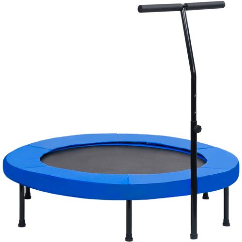 Trampolin za vježbanje s ručkom i sigurnosnim jastučićem 122 cm slika 20