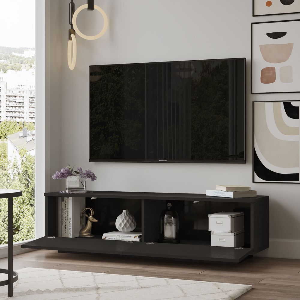 TV stalak "Fn1-Lb" crni slika 3