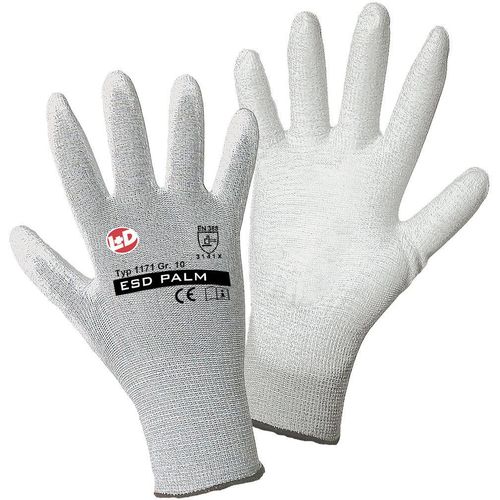 L+D worky ESD Nylon/Carbon-PU 1171-10 najlon rukavice za rad Veličina (Rukavice): 10, xl EN 388:2016 CAT II 1 St. slika 2