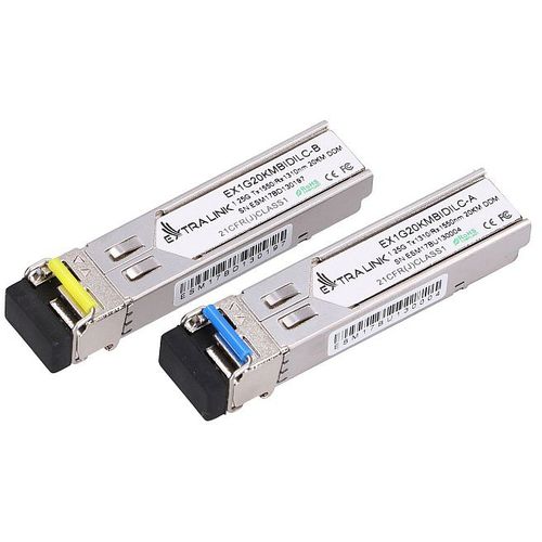 EXTRALINK SFP 1.25G WDM BIDI 1310/1550NM 20KM DDM 2PCS LC slika 1