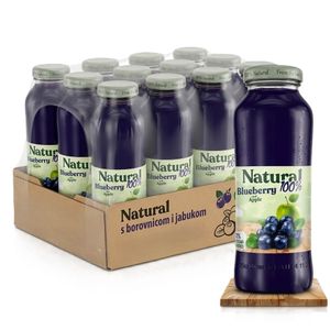 Natural 100% sok Borovnica flaša 200ml x 12 kom   XXL 