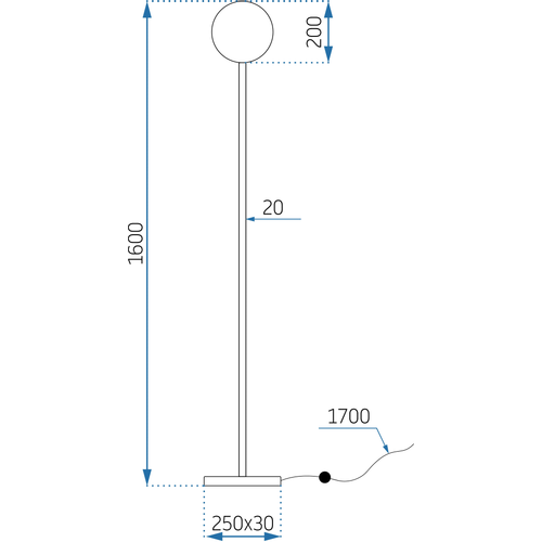 TOOLIGHT Podna svjetiljka Floor APP926-1F slika 2