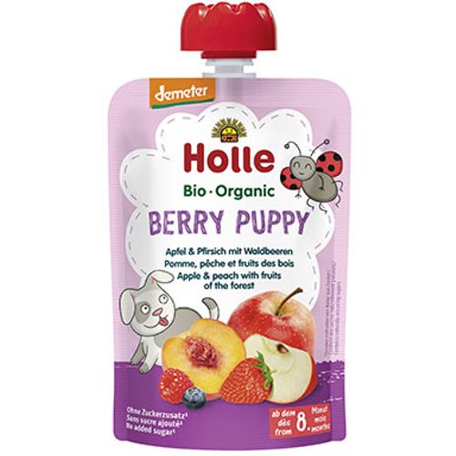 Holle Pire od jabuke, breske i šumskog voća "Berry Puppy"- Organski 100g  slika 1