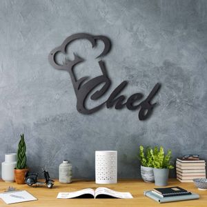 Wallity Metalna zidna dekoracija, Chef