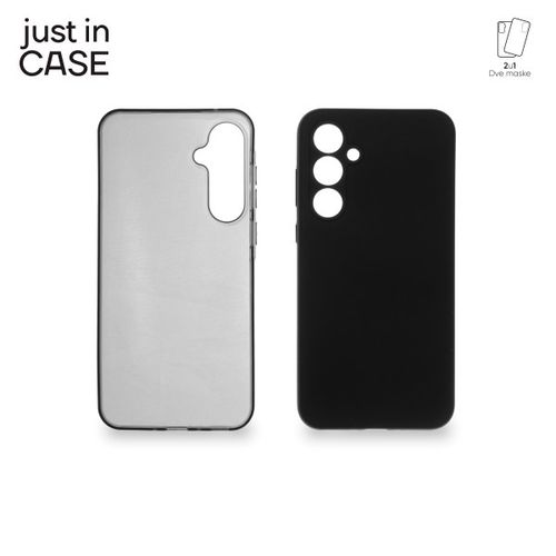 2u1 Extra case MIX paket maski za telefon Samsung Galaxy A35 CRNI slika 1