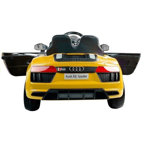 Licencirani auto na akumulator Audi R8 Spyder - žuti/lakirani slika 7