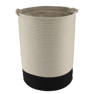 Tendance pletena košara 50x37 cm, bež crna
