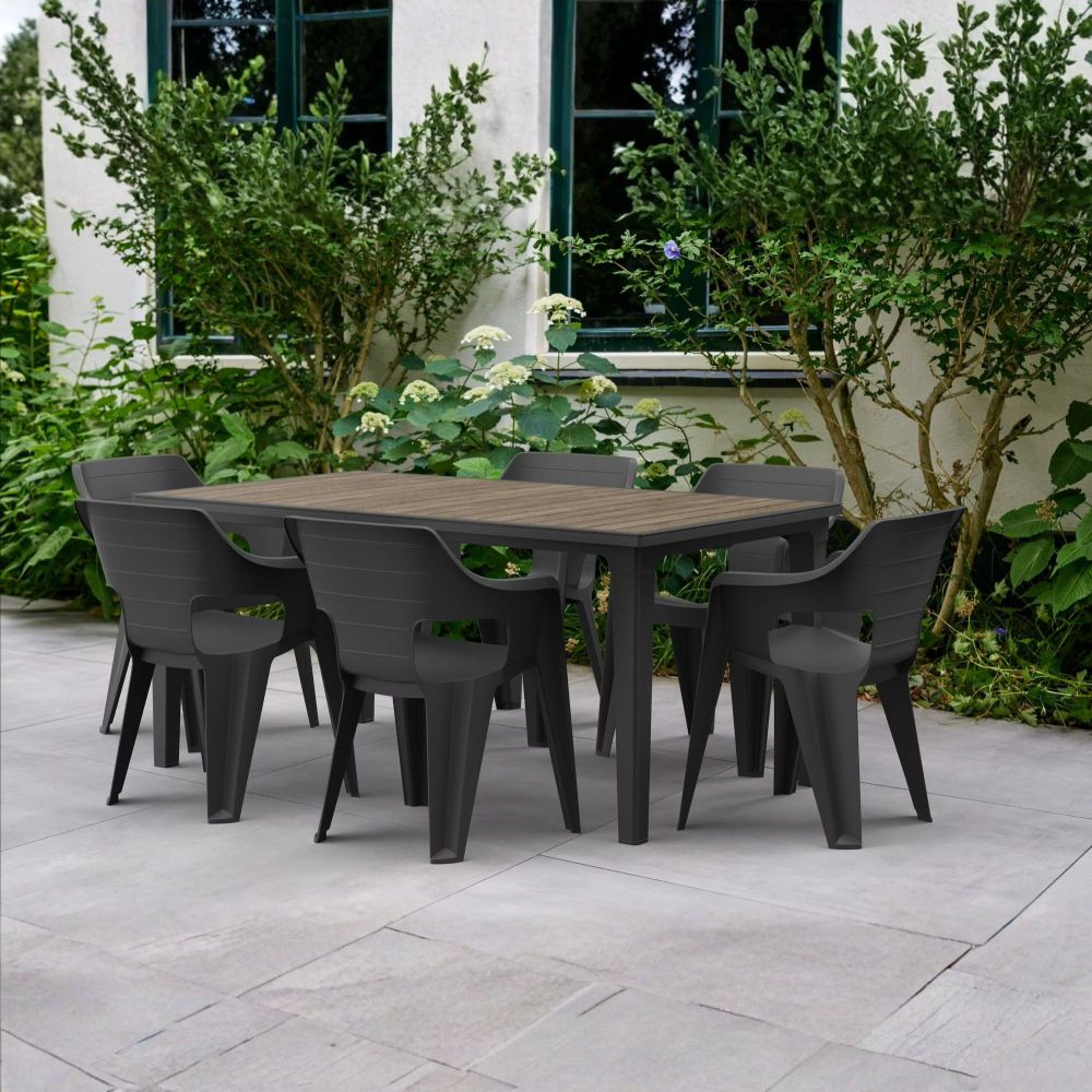 KETER vrtni sto FUTURA 166 x 96 x 74 cm, sivo drvo slika 3