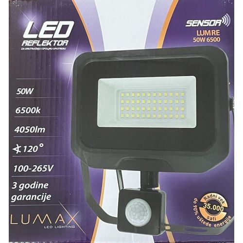 Led reflektor lumre-50w 6500k 4050lm sensor slika 2